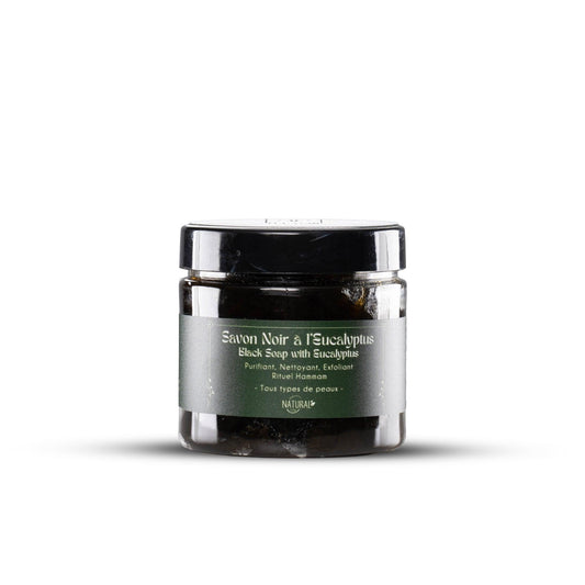 Moroccan Black Soap with Eucalyptus - Hammam Ritual- 200g