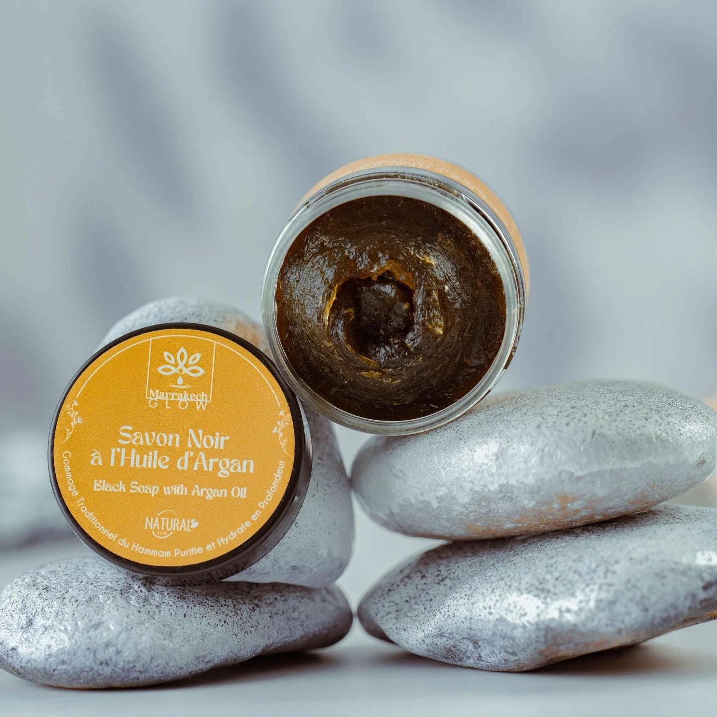 Moroccan Black Soap with Argan Oil - Hammam Ritual - 200g