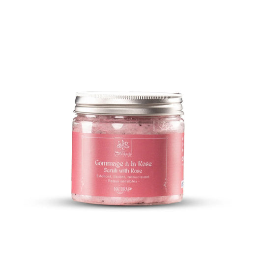 Moroccan Body Scrub with Damask Rose – 200g