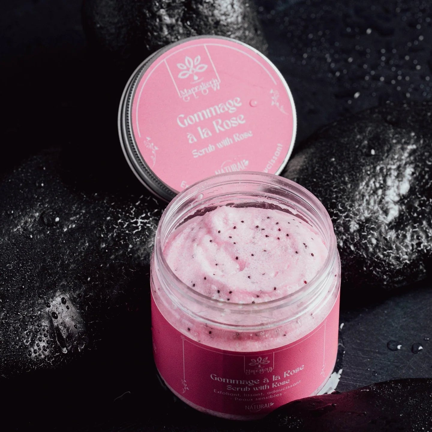 Moroccan Body Scrub with Damask Rose – 200g